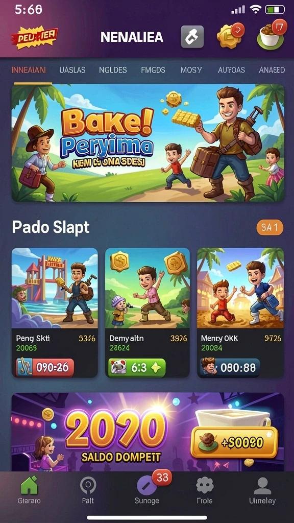 grabwin - Grafis yang memukau dan desain karakter yang unik.