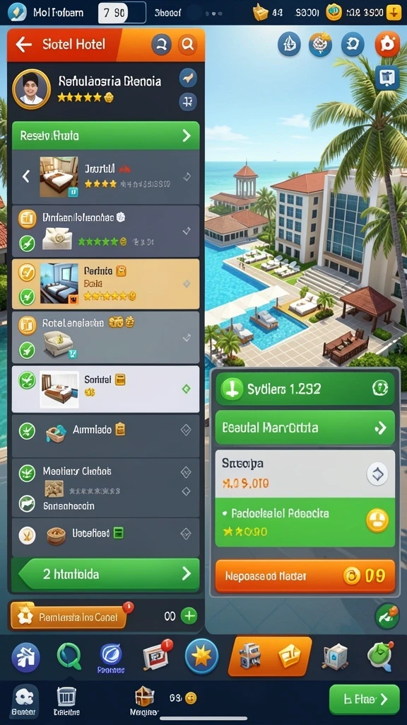 indaaa - Tangkapan layar menampilkan item dan power-up yang menarik.